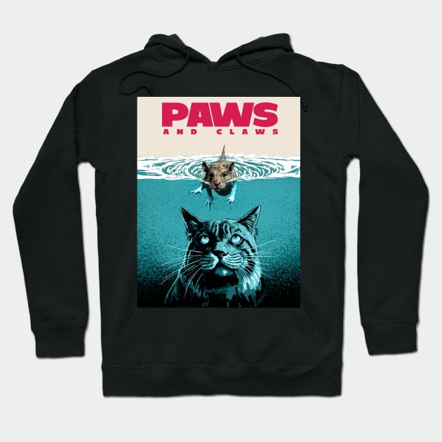 Surf's Paws: Cat vs Rats Hoodie by Life2LiveDesign